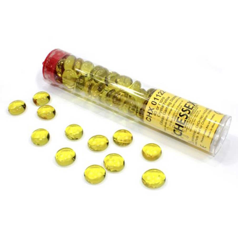 Glass Game Tokens Yellow